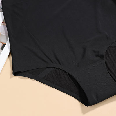 High-waist Leak-proof Seamless Tummy Control Underwear 4 Layer Menstrual Period Panties for Women