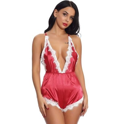 Female Soft Sexy Bodysuit Lingerie Mature Women Babydoll Transparent Sexy Underwear