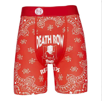 Knitted Mens Polyester Boxers S-3XL Floral Pattern Gym Taslan Shorts