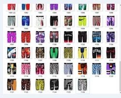 Knitted Mens Polyester Boxers S-3XL Floral Pattern Gym Taslan Shorts