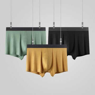 Custom Male Mens Seamless Boxers Breathable Modal Fabric Underwear Boxer Briefs