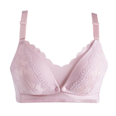 Cotton Breathable Pregnancy Nursing Bra Seamless Plain Dyed Big Pregnancy Sports Bra