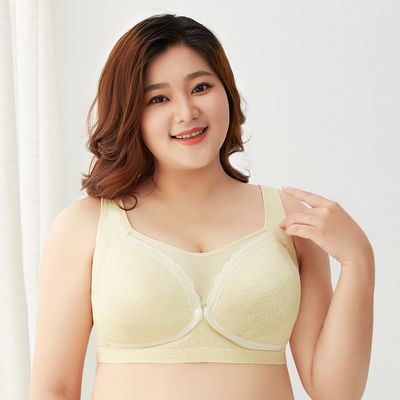 Cotton Breathable Pregnancy Nursing Bra Seamless Plain Dyed Big Pregnancy Sports Bra