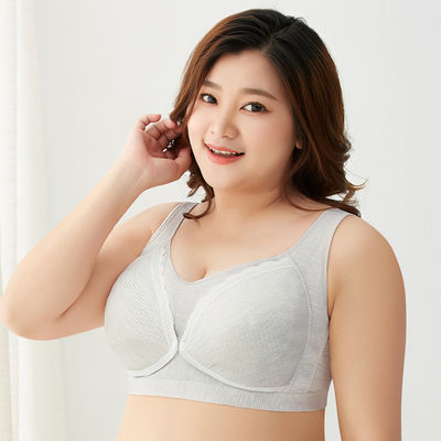 Cotton Breathable Pregnancy Nursing Bra Seamless Plain Dyed Big Pregnancy Sports Bra