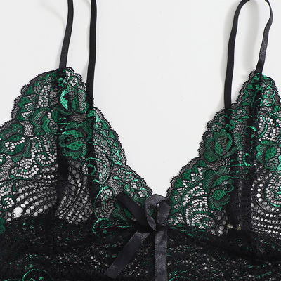 Mature Thin Sleepwear Silk Fabric Lace Bra Underwear Set Sexy Lingerie For Hot Girl