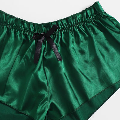 Mature Thin Sleepwear Silk Fabric Lace Bra Underwear Set Sexy Lingerie For Hot Girl