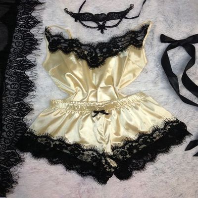 Women Fashion Sexy Lingerie Set Women'S Nightwear Cute Shorts And Top Sexy Pijama