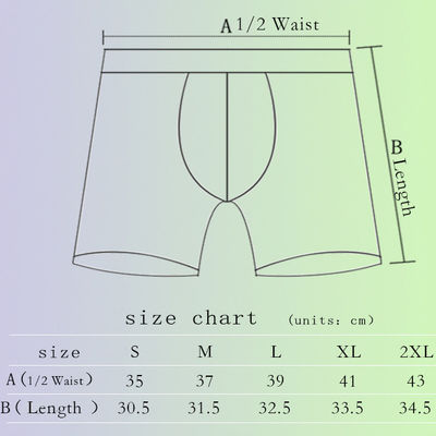 Custom Logo Cotton Men Underwear Plus Size  Breathable Boxer Briefs