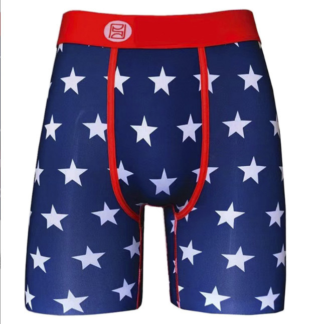 Knitted Mens Polyester Boxers S-3XL Floral Pattern Gym Taslan Shorts